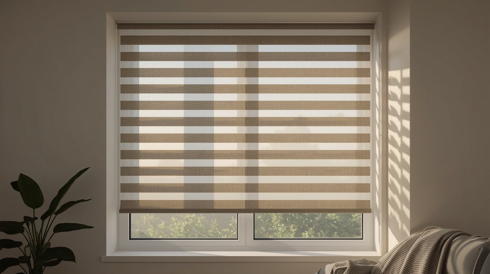 پرده زبرا ساده